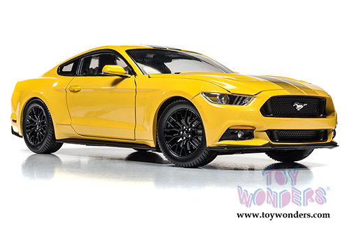 Auto World - Muscle Cars USA | Ford Mustang GT Hard Top (2016, 1/18 scale diecast model car, Yellow) AW229