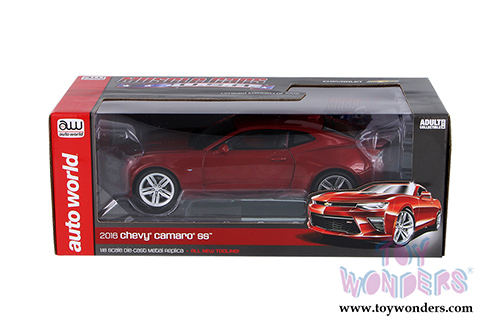 Auto World - Muscle Cars USA |  Chevy&reg; Camaro&reg; SS&trade; Hardtop (2016, 1/18 scale diecast model car, Garnet Red) AW230
