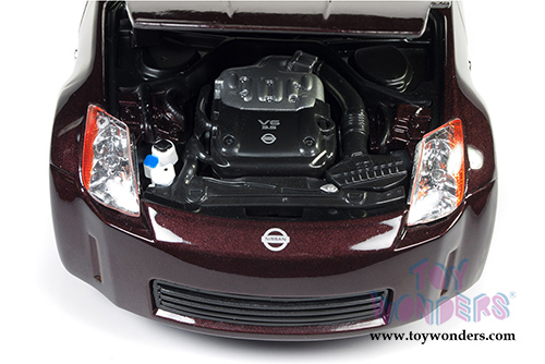 Auto World - Nissan 350 Coupe (2003, 1/18 scale diecast model car, Maroon) AW240