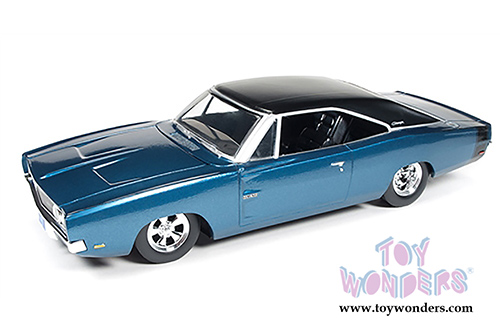 Auto World - Dodge Charger 500 Sportroof (1969, 1/24 scale diecast model car, Blue) AW24005