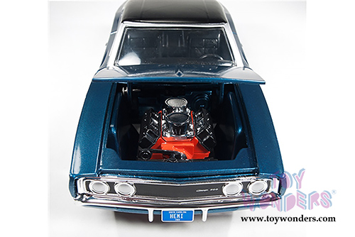 Auto World - Dodge Charger 500 Sportroof (1969, 1/24 scale diecast model car, Blue) AW24005