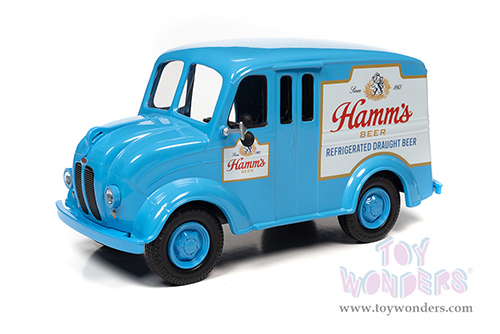 Auto World - Divco Delivery Truck - Hamm's Beer (1950, 1/24 scale diecast model car, Sky Blue) AW24013