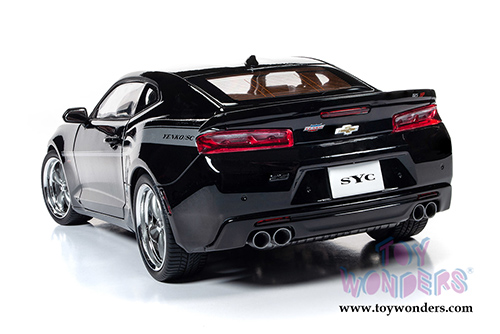 Auto World - Muscle Cars USA | Yenko&reg; Stage 1 Chevy&reg; Camaro&reg; Hardtop (2018, 1/18 scale diecast model car, Mosaic Black/Silver stripes) AW254