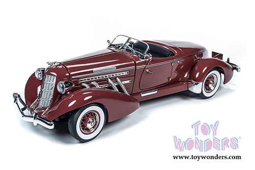 Auto World - Auburn 851 Speedster (1935, 1/18 scale diecast model car, Plum Burgundy) AW262