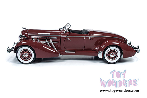 Auto World - Auburn 851 Speedster (1935, 1/18 scale diecast model car, Plum Burgundy) AW262