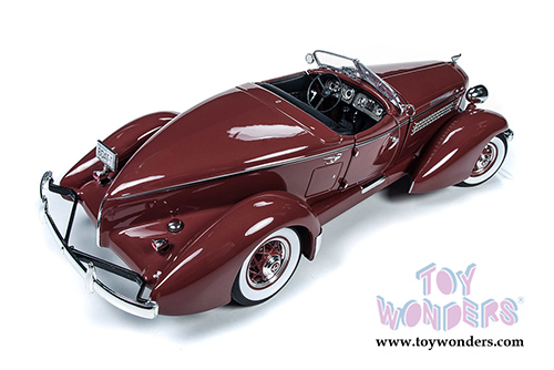 Auto World - Auburn 851 Speedster (1935, 1/18 scale diecast model car, Plum Burgundy) AW262