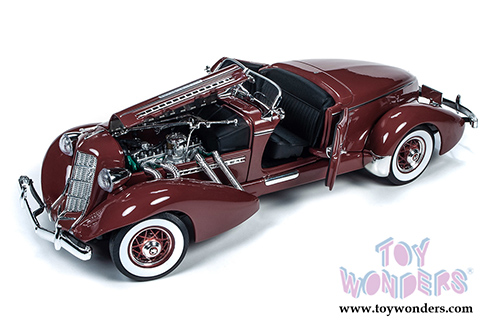 Auto World - Auburn 851 Speedster (1935, 1/18 scale diecast model car, Plum Burgundy) AW262