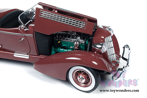 Auto World - Auburn 851 Speedster (1935, 1/18 scale diecast model car, Plum Burgundy) AW262