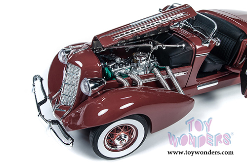 Auto World - Auburn 851 Speedster (1935, 1/18 scale diecast model car, Plum Burgundy) AW262