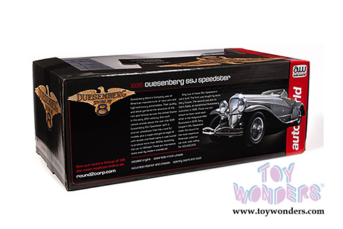 Auto World - Duesenberg SSJ Speedster (1935, 1/18 scale diecast model car, Gray) AW266