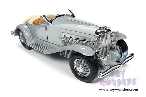 Auto World - Duesenberg SSJ Speedster (1935, 1/18 scale diecast model car, Gray) AW266