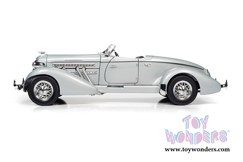 Auto World - Auburn 851 Speedster (1935, 1/18 scale diecast model car, Haze Gray) AW268