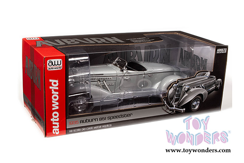 Auto World - Auburn 851 Speedster (1935, 1/18 scale diecast model car, Haze Gray) AW268
