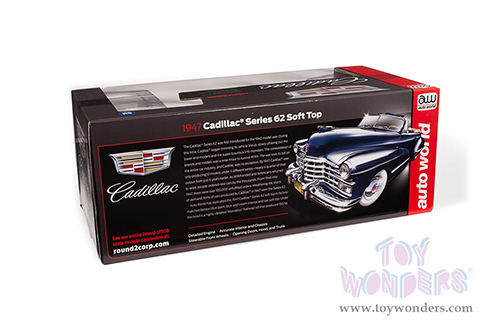 Auto World - Cadillac&reg; Series 62 Soft Top (1947, 1/18 scale diecast model car, Beldon Blue) AW274