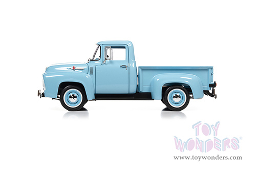 Auto World - Ford F-100 Mild Custom Pickup Truck (1956, 1/18 scale diecast model car, Diamond Blue) AW290
