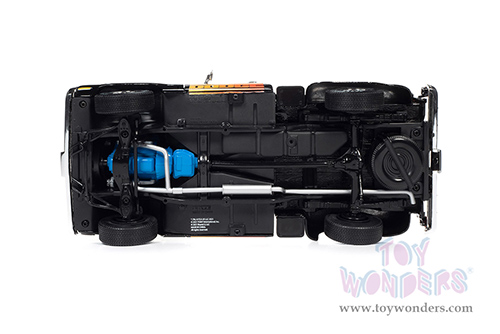 Auto World - Dodge D150 Pick-M-Up Utiline Pickup Truck (1980, 1/18 scale diecast model car, Black with multi-colored sport stripes) AW291