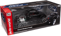 Auto World - Ford 3-Window Coupe "High Boy Hot Rod" (1934, 1/18 scale diecast model car, Satin Black) AW292