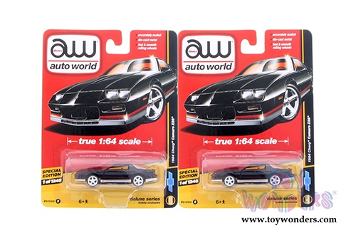 Auto World - Deluxe Series Chevy&reg; Camaro Z28&reg;(1984,1/64 scale diecast model car, Black) AW64041/24B