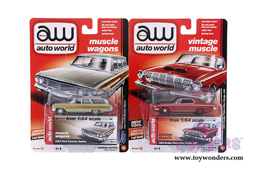 Auto World Premium - 2017 Release 1 Set D (1/64 scale diecast model car, Asstd.) AW64052/48D