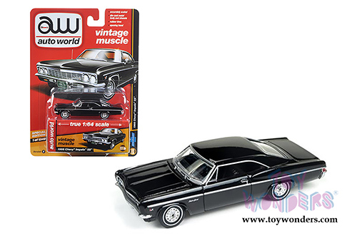 Auto World - Deluxe Series Chevy&reg; Impala&trade; SS&trade; (1966,1/64 scale diecast model car, Black) AW64072/24B