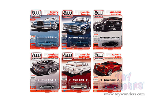 Auto World Premium - 2021 Release 4 Set A (1/64 scale diecast model car, Asstd.) AW64332/48A