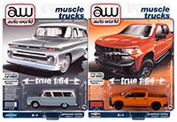 Show product details for Auto World Premium - 2021 Release 5 Set A (1/64 scale diecast model car, Asstd.) AW64342/48A