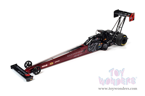 Auto World - Dodge Charger SRT Hellcat - Leah Pruett NHRA &reg; Top Fuel Dragster - 70th Anniversary NHRA Championship Drag Racing (2021, 1/24 scale diecast model car, Dark Red Metallic) AWN003