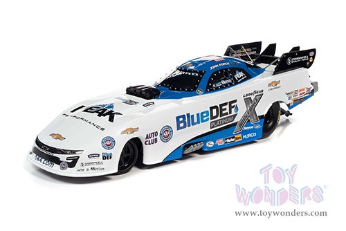Auto World - Chevrolet&reg; Camaro - John Force NHRA&reg; Funny Car (2021, 1/24 scale diecast model car, White/Blue) AWN004