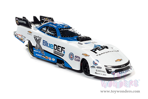 Auto World - Chevrolet&reg; Camaro - John Force NHRA&reg; Funny Car (2021, 1/24 scale diecast model car, White/Blue) AWN004