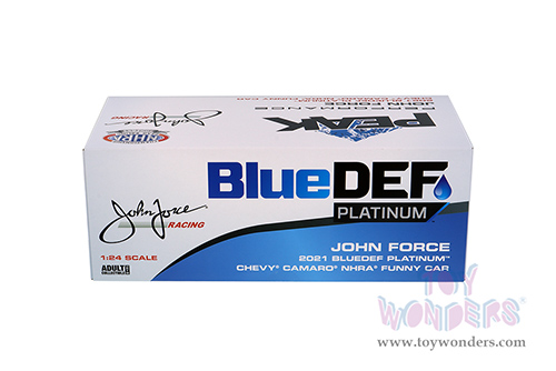 Auto World - Chevrolet&reg; Camaro - John Force NHRA&reg; Funny Car (2021, 1/24 scale diecast model car, White/Blue) AWN004