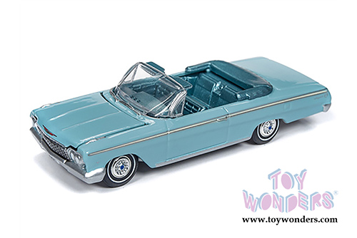 Auto World Premium - 2018 Release 4 | Chevrolet&reg; Impala&trade; Convertible (1962,1/64 scale diecast model car, Twilight Turquoise) AWSP014/24B