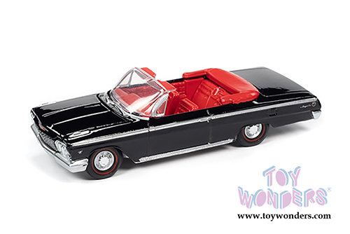 Auto World - Vintage Muscle Chevrolet&reg; Impala SS 409 Convertible (1962,1/64 scale diecast model car, Gloss Black) AWSP045/24B