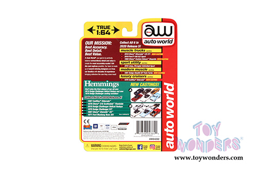 Auto World - Muscle Trucks | Chevrolet&reg; Custom Deluxe Stepside Pickup Truck (1980, 1/64 scale diecast model car, Bright Green) AWSP057/24B