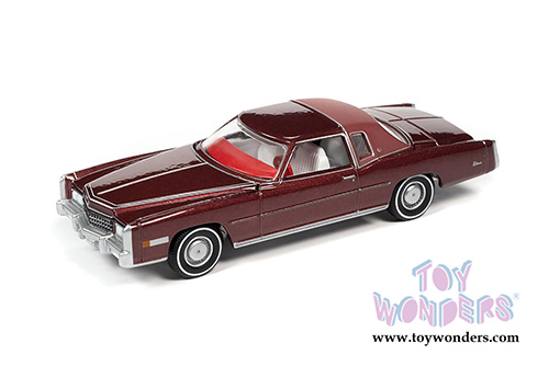 Auto World - Luxury Cruisers | Cadillac&reg; Eldorado Hardtop (1975, 1/64 scale diecast model car, Cerise Firemist Red) AWSP058/24B