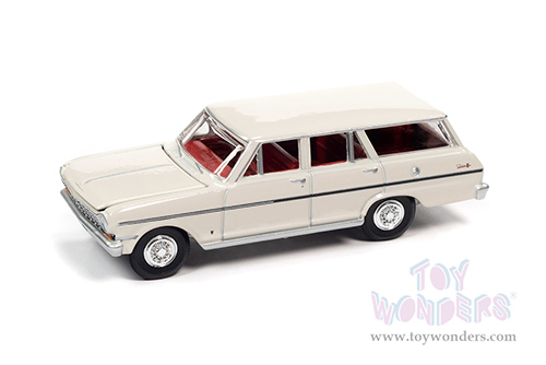 Auto World Premium - 2021 Release 4 | Chevrolet&reg; II Nova 400 Wagon "Muscle Wagons" (1963, 1/64 scale diecast model car, Ermine White) AWSP083/24A