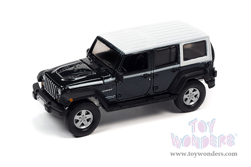 Auto World Premium - 2022 Release 3 | Jeep&reg; JK Wrangler Chief Edition "Sport Utility" (2017, 1/64 scale diecast model car, Rhino Blue with White Top) AWSP108/24B
