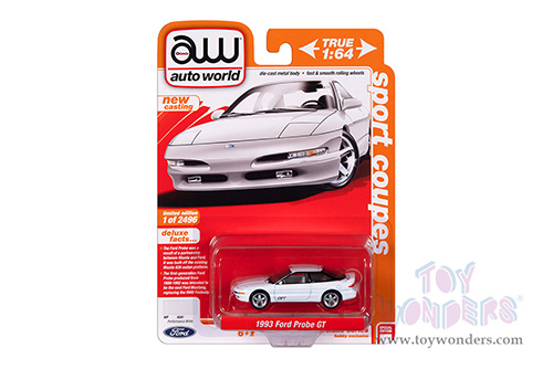 Auto World Deluxe - Ford Probe GT "Sport Coupes" (1993, 1/64 scale diecast model car, Gloss White) AWSP158/24