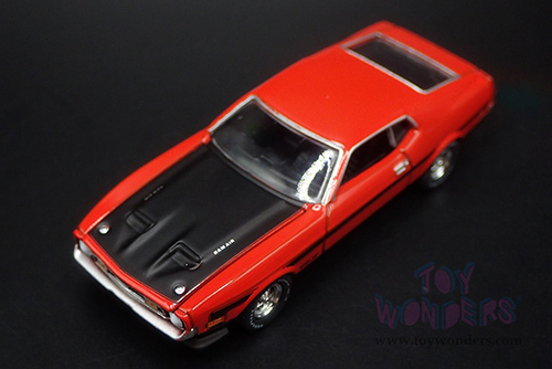 Auto World Premium - Ford Mustang Boss 351 "Mecum Auctions" (1971, 1/64 scale diecast model car, Calypso Coral) AWSP159/24