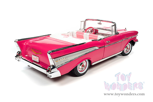 Auto World Silver Screen Machines | Barbie Chevrolet® Bel Air® Convertible (1957, 1/18 scale diecast model car, Pink) AWSS128