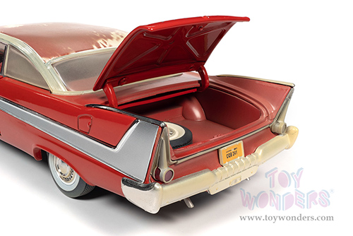 Auto World - Christine Plymouth Fury Partially Restored Version Hardtop (1958, 1/18 scale diecast model car, Red) AWSS130