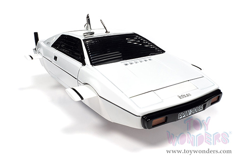 Auto World Silver Screen Machines | James Bond 007 Lotus Esprit S1 Submarine Car "The Spy Who Loved Me" (1971, 1/18 scale diecast model car, White) AWSS132