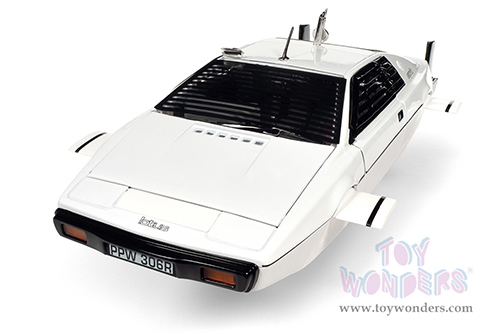 Auto World Silver Screen Machines | James Bond 007 Lotus Esprit S1 Submarine Car "The Spy Who Loved Me" (1971, 1/18 scale diecast model car, White) AWSS132