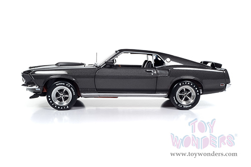Auto World Silver Screen Machines | Ford Mustang John Wick (1969, 1/18 scale diecast model car, Hitman Gray/Black stripes) AWSS145 MAP: $99.99