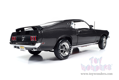 Auto World Silver Screen Machines | Ford Mustang John Wick (1969, 1/18 scale diecast model car, Hitman Gray/Black stripes) AWSS145 MAP: $99.99