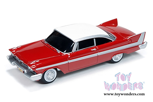 Auto World Silver Screen Machines - Christine Plymouth Fury Hardtop (1958, 1/64 scale diecast model car, Red w/White) AWSS6401/24 MAP: $8.99