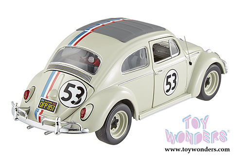 Mattel Hot Wheels Elite The Love Bug - Volkswagen Herbie #53 (1962, 1/18 scale diecast model car) BCJ94