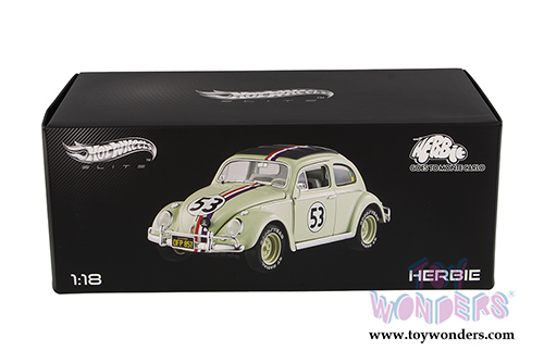 Mattel Hot Wheels Elite - Herbie Goes to Monte Carlo Volkswagen #53 (1962, 1/18 scale diecast model car) BLY22