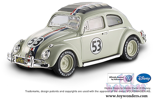 Mattel Hot Wheels Elite - Herbie Goes to Montecarlo Volkswagen #53 (1962, 1/43 scale diecast model car) BLY28