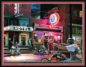 Tin Sign: Grossman Hot Nights CD1326