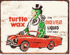Tin Sign: Turtle Wax - The Once-a-year Liquid Car Wax CD1493